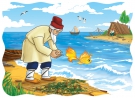 Сказка о рыбаке и рыбке Пазлы 30 элементов миди 
